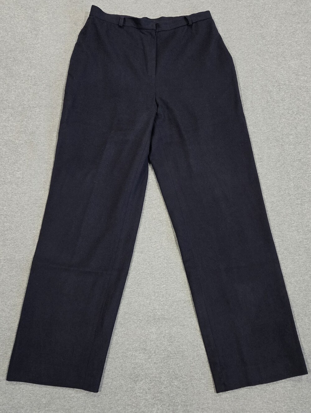 Vintage Lauren Ralph Lauren Wool Blend Pants Womens Size 14 DARK Navy Blue USA